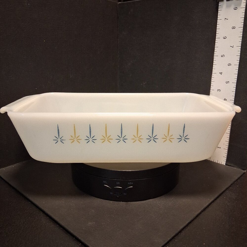 Vintage Fire King Candle Glow Casserole Dish by Anchor Hocking
